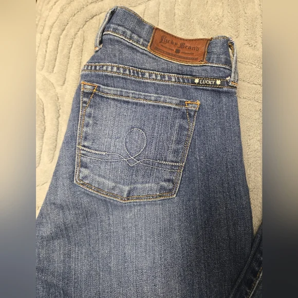 Lucky Brand Women's Blue Denim Jeans Size 8 Sophia Straight 8/29 Long - Picture 2 of 6